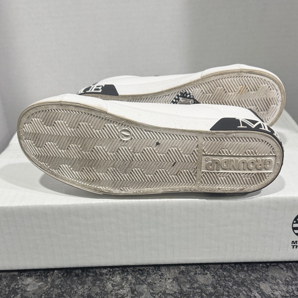 Disney GroundUp Minnie Mouse White and Black Polka Dot Sneakers Womens‎ 7 - Picture 5 of 6